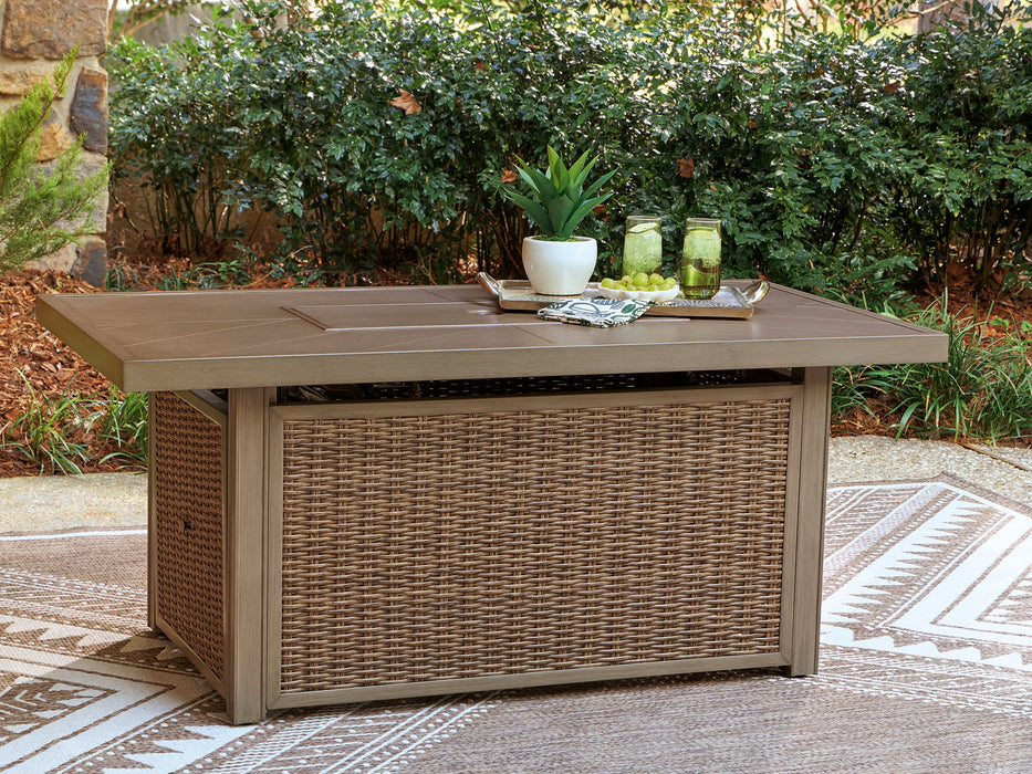 Laguna Heights Outdoor Fire Pit Table - House Of Furniture/Allan's Gallery