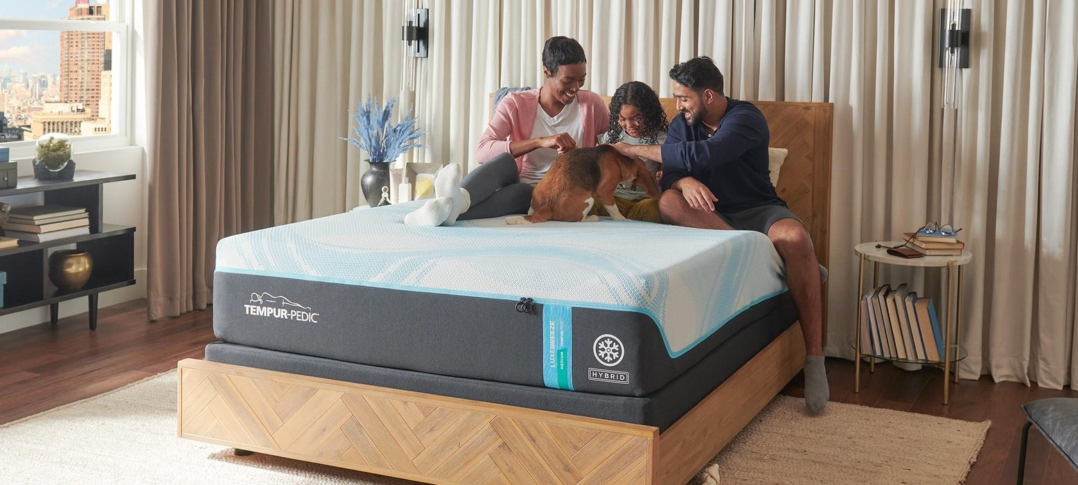 Tempur-Pedic LuxeBreeze Medium Hybrid Mattress - House Of Furniture/Allan's Gallery