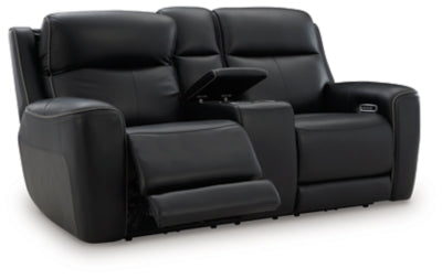 5Z-Relaxation Power Reclining Loveseat with Console - House Of Furniture/Allan's Gallery