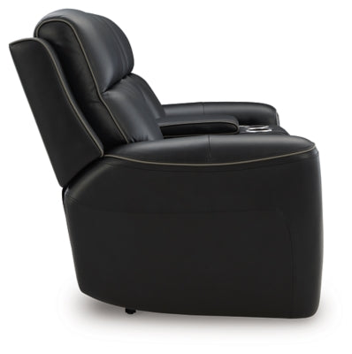 5Z-Relaxation Power Reclining Loveseat with Console - House Of Furniture/Allan's Gallery