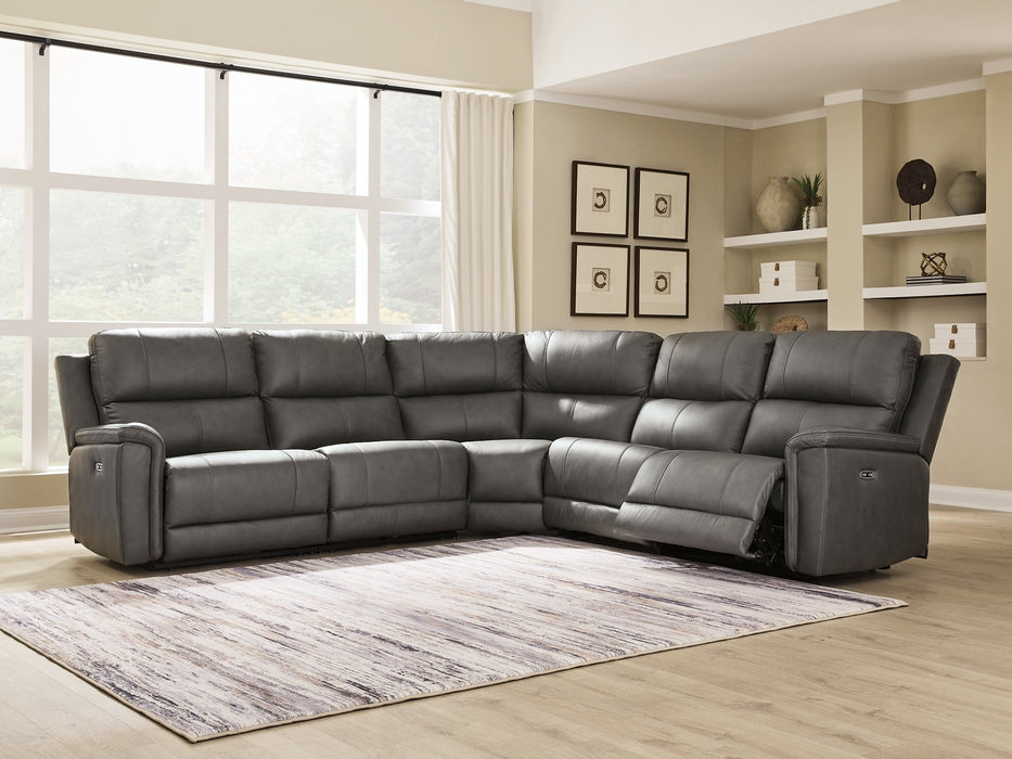Bleckley Power Reclining Sectional - House Of Furniture/Allan's Gallery