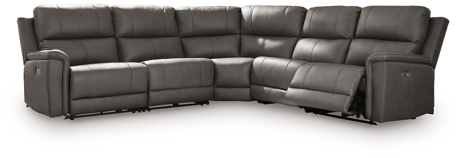 Bleckley Power Reclining Sectional - House Of Furniture/Allan's Gallery