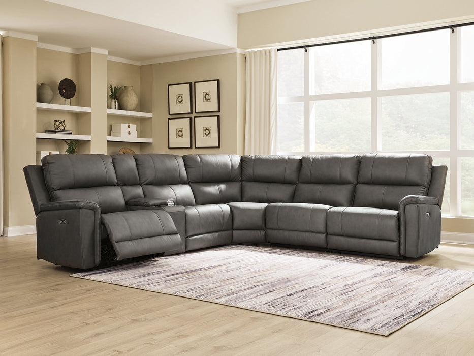 Bleckley Power Reclining Sectional - House Of Furniture/Allan's Gallery