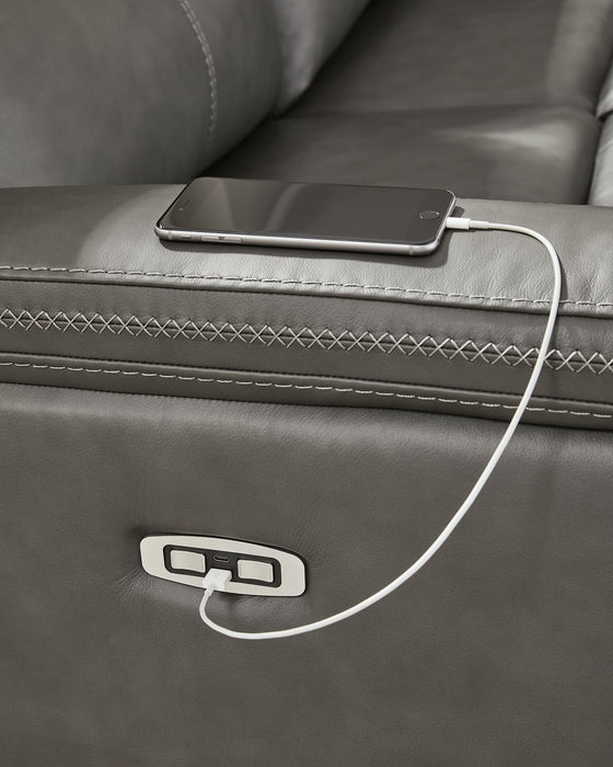 Bleckley Power Reclining Sectional - House Of Furniture/Allan's Gallery