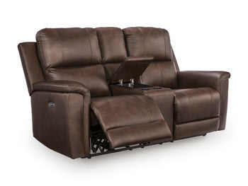 Bleckley Power Reclining Loveseat with Console - House Of Furniture/Allan's Gallery