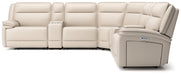 Double Deal Reclining Sectional with 2 Consoles - House Of Furniture/Allan's Gallery