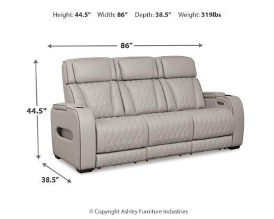 Boyington Power Reclining Sofa - House Of Furniture/Allan's Gallery