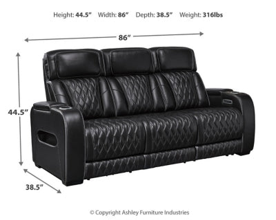 Boyington Power Reclining Sofa - House Of Furniture/Allan's Gallery