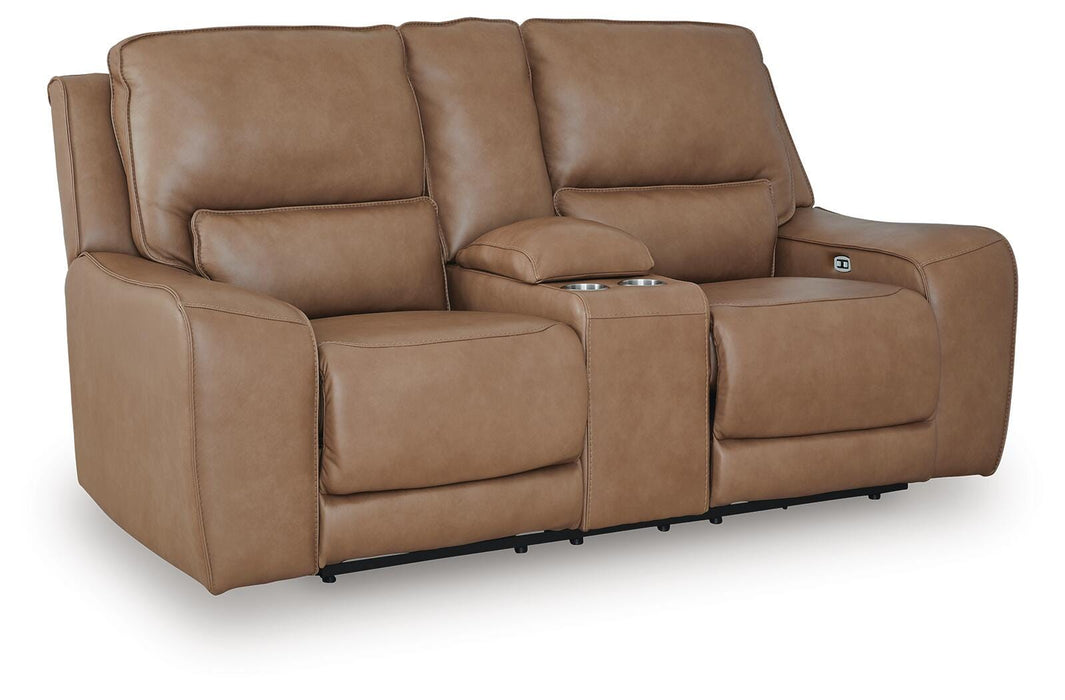DeepWakes Power Reclining Loveseat with Console - House Of Furniture/Allan's Gallery