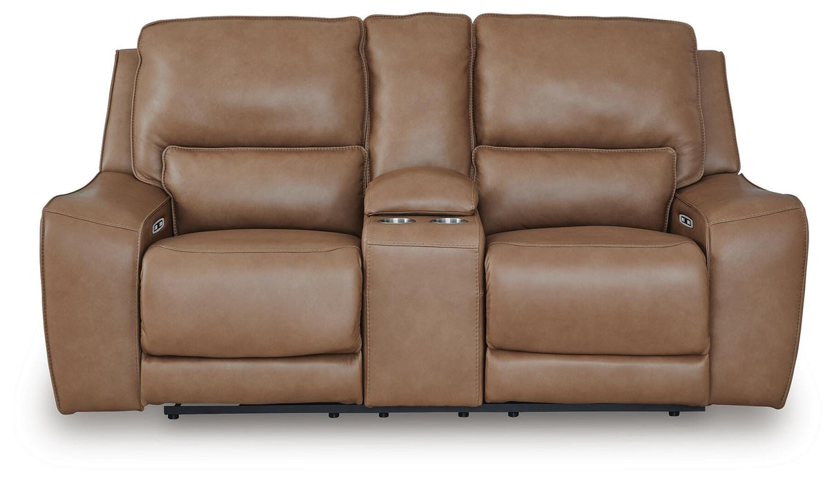 DeepWakes Power Reclining Loveseat with Console - House Of Furniture/Allan's Gallery