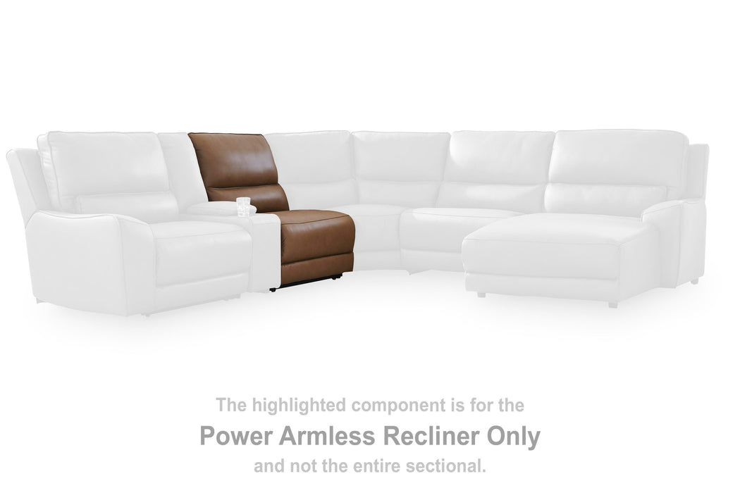 DeepWakes Reclining Sectional with Storage Console - House Of Furniture/Allan's Gallery