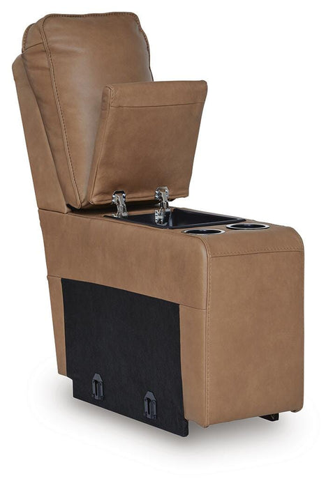 DeepWakes Reclining Sectional with Storage Console - House Of Furniture/Allan's Gallery