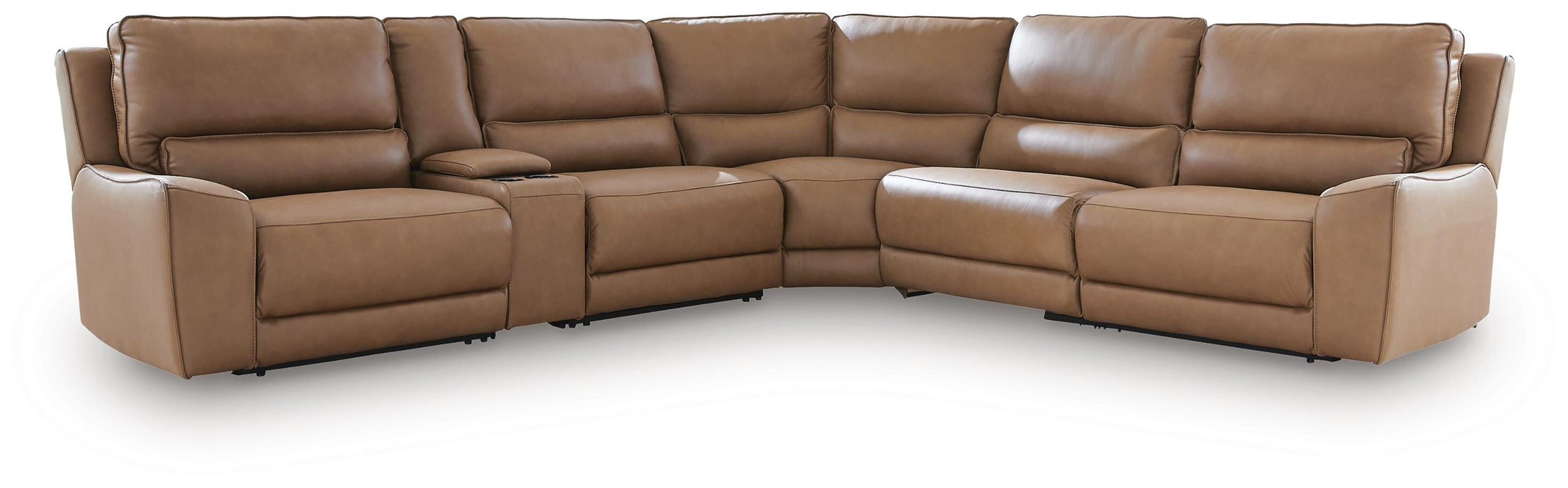 DeepWakes Reclining Sectional with Storage Console - House Of Furniture/Allan's Gallery