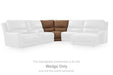 DeepWakes Reclining Sectional with Storage Console - House Of Furniture/Allan's Gallery