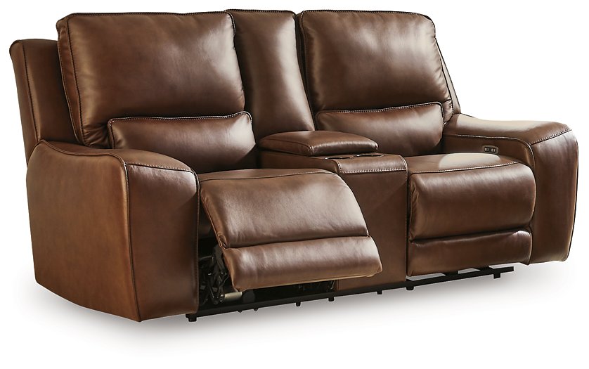 DeepWakes Power Reclining Loveseat with Console - House Of Furniture/Allan's Gallery