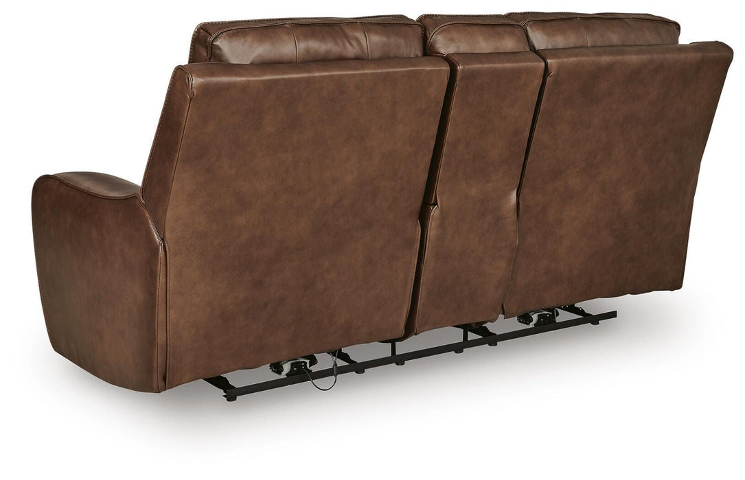 DeepWakes Power Reclining Loveseat with Console - House Of Furniture/Allan's Gallery