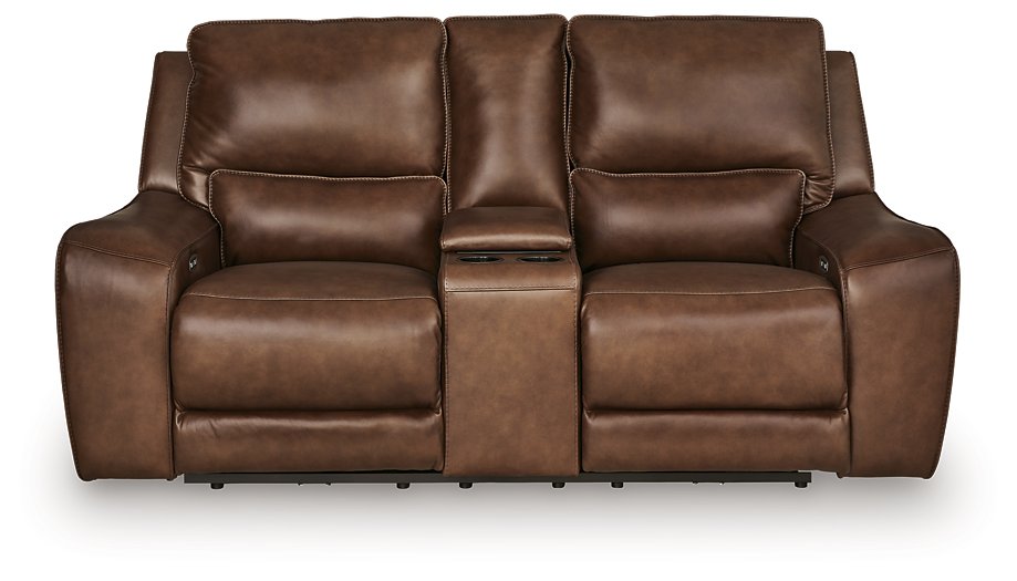 DeepWakes Power Reclining Loveseat with Console - House Of Furniture/Allan's Gallery
