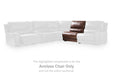 DeepWakes Reclining Sectional with Storage Console - House Of Furniture/Allan's Gallery