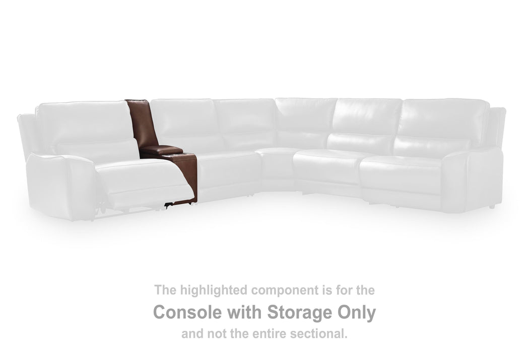 DeepWakes Reclining Sectional with Storage Console - House Of Furniture/Allan's Gallery