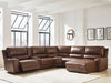 DeepWakes Power Reclining Sectional with Chaise - House Of Furniture/Allan's Gallery