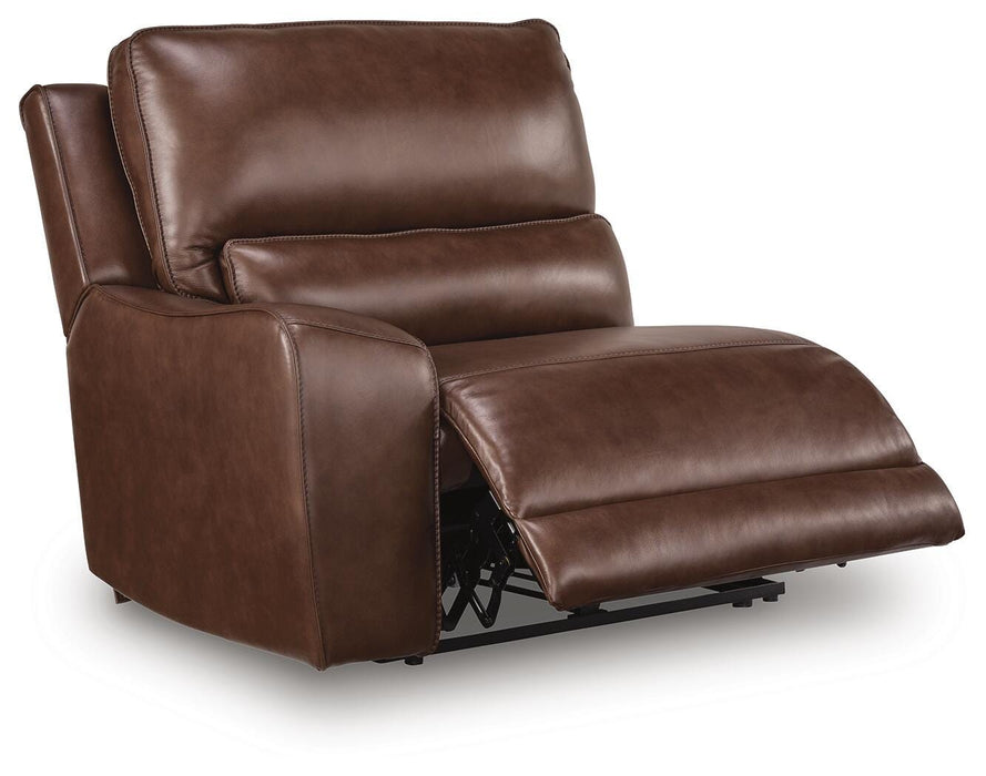DeepWakes Reclining Sectional with Storage Console - House Of Furniture/Allan's Gallery