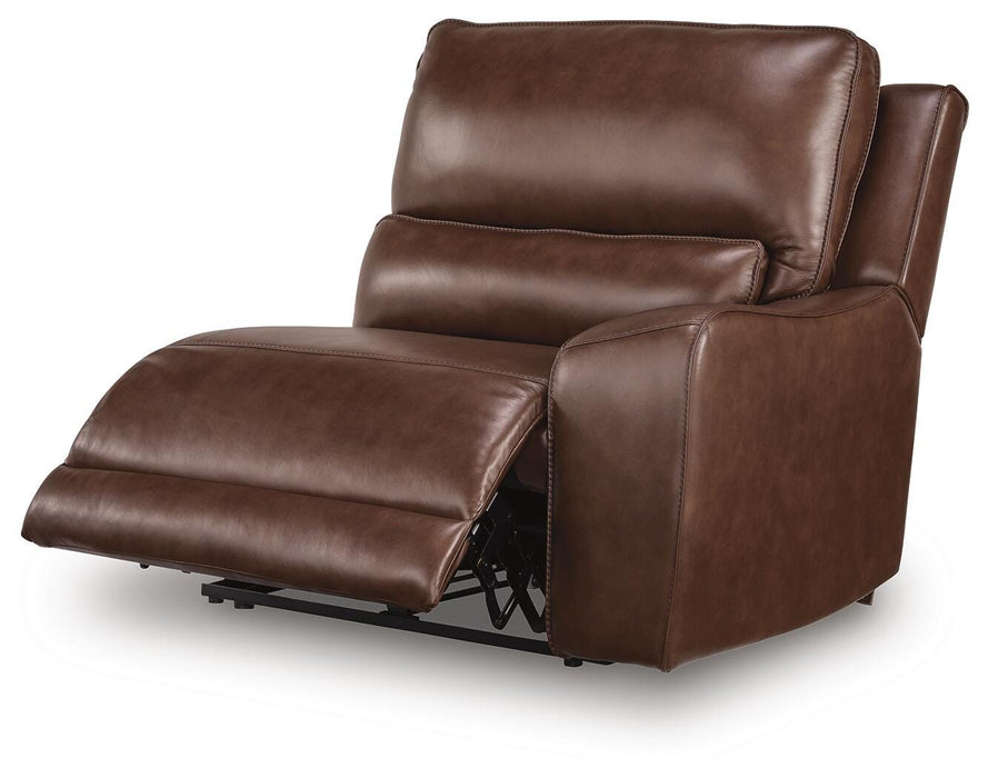 DeepWakes Reclining Sectional with Storage Console - House Of Furniture/Allan's Gallery