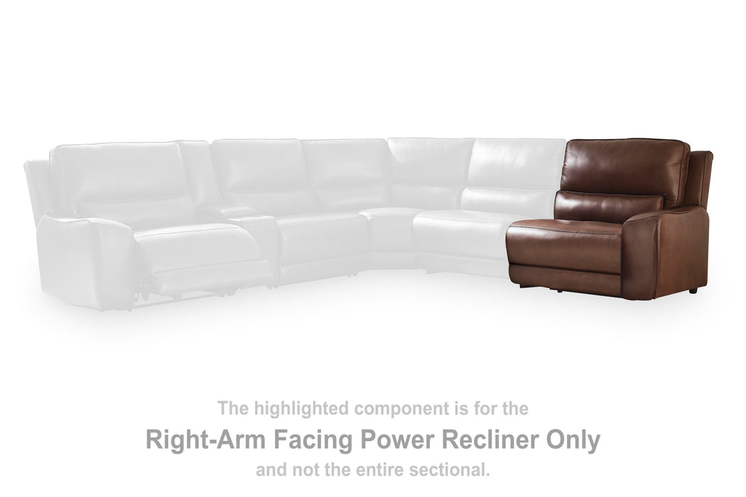 DeepWakes Reclining Sectional with Storage Console - House Of Furniture/Allan's Gallery