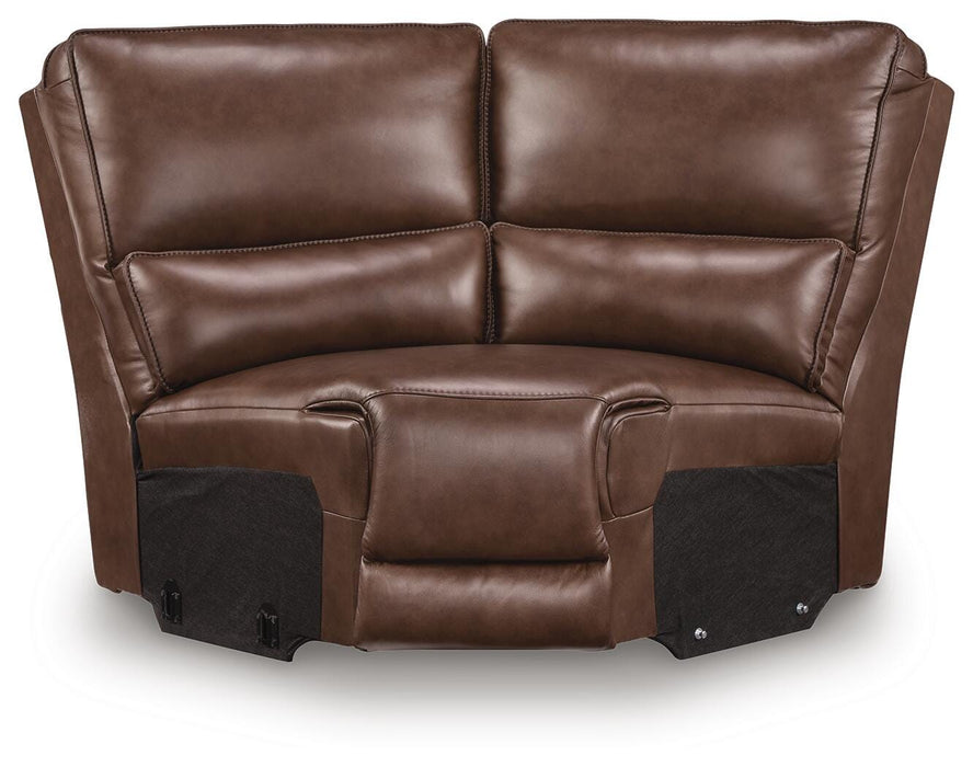 DeepWakes Reclining Sectional with Storage Console - House Of Furniture/Allan's Gallery