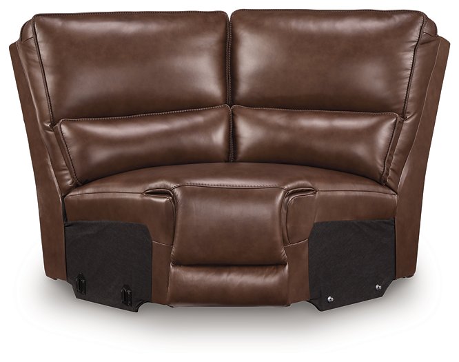 DeepWakes Reclining Sectional with Storage Console - House Of Furniture/Allan's Gallery