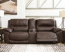 Dunleith Power Reclining Loveseat with Console - House Of Furniture/Allan's Gallery