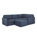 Flex 4-Seat Sectional with Narrow Arm and Storage Ottoman - 5000003819