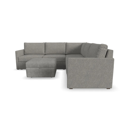 Flex 5-Seat Sectional with Narrow Arm and Storage Ottoman - 5000003374