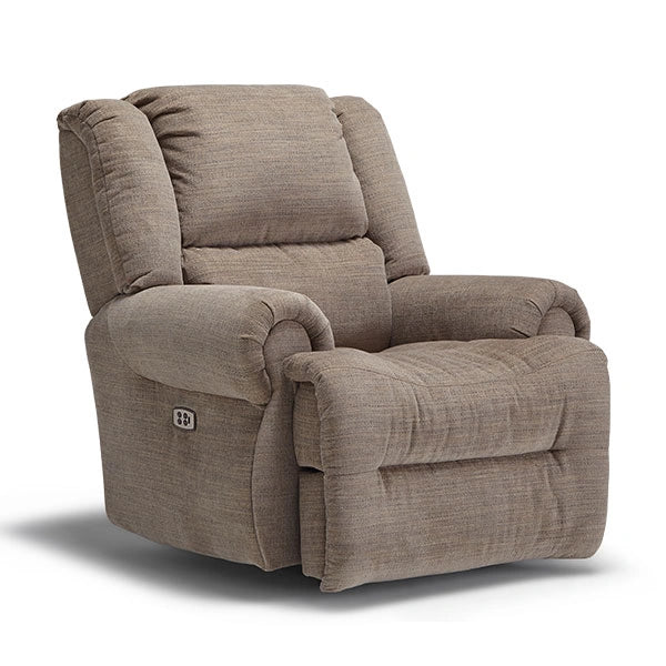 GENET LEATHER POWER ROCKER RECLINER- 9NP67LU