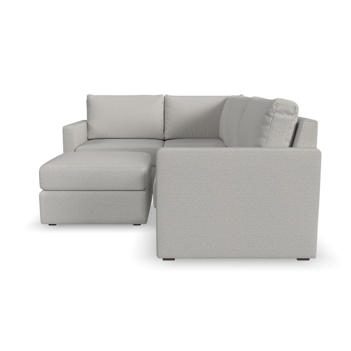 Flex 4-Seat Sectional with Standard Arm and Ottoman