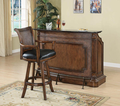 Traditional Ornate Brown Bar Unit image