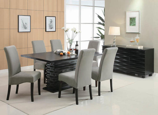 Stanton Contemporary Black Rectangular Dining Table image
