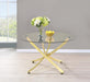 Chanel Modern Brass Dining Table image