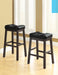 Transitional Black Counter-Height  Upholstered Chair image