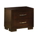Jessica Cappuccino Two-Drawer Nightstand image