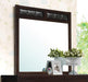 Carlton Black Upholstered Dresser Mirror image