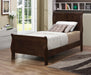 Louis Philippe Cappuccino Twin Sleigh Bed image