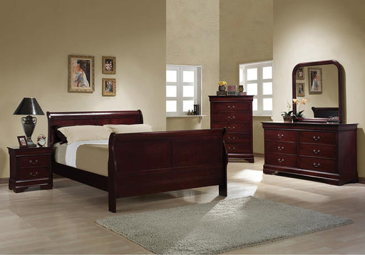 Louis Philippe Traditional Red Brown Full Five-Piece Set image