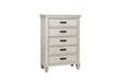 Franco Antique White Five-Drawer Chest image