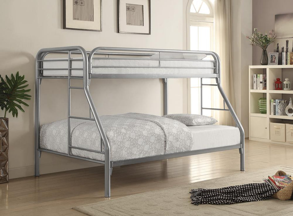 Morgan  Twin-over-Full Silver Bunk Bed image