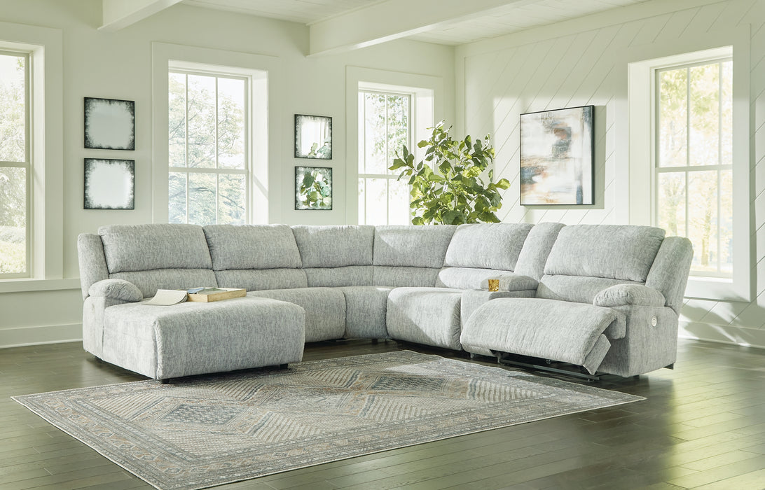 McClelland 6-Piece Power Reclining Sectional with Chaise