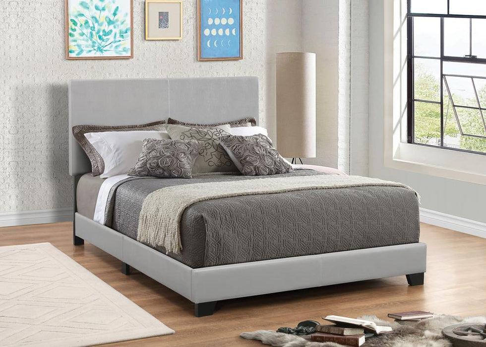 Dorian Grey Faux Leather Upholstered King Bed image
