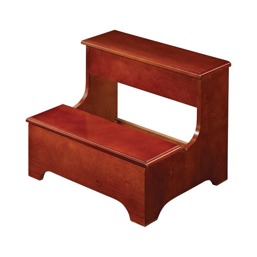 Traditional Wooden Stool With Lower Lift Top Storage image