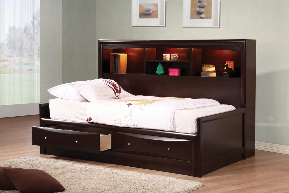 Phoenix Transitional Cappuccino Full Bed image