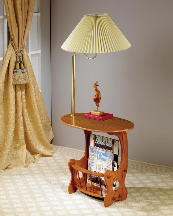 Traditional Warm Brown Accent Table image