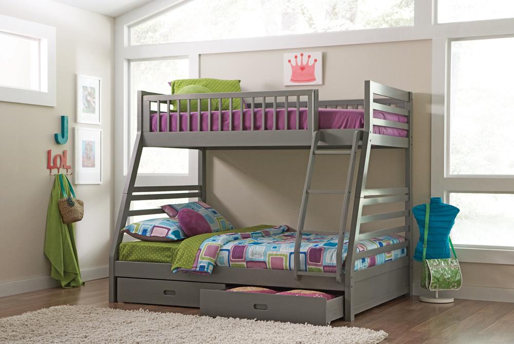 Ashton Grey Twin-over-Full Bunk Bed image